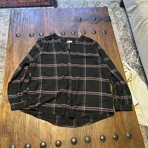 Westbound Black and Red Plaid Button-Down Shirt